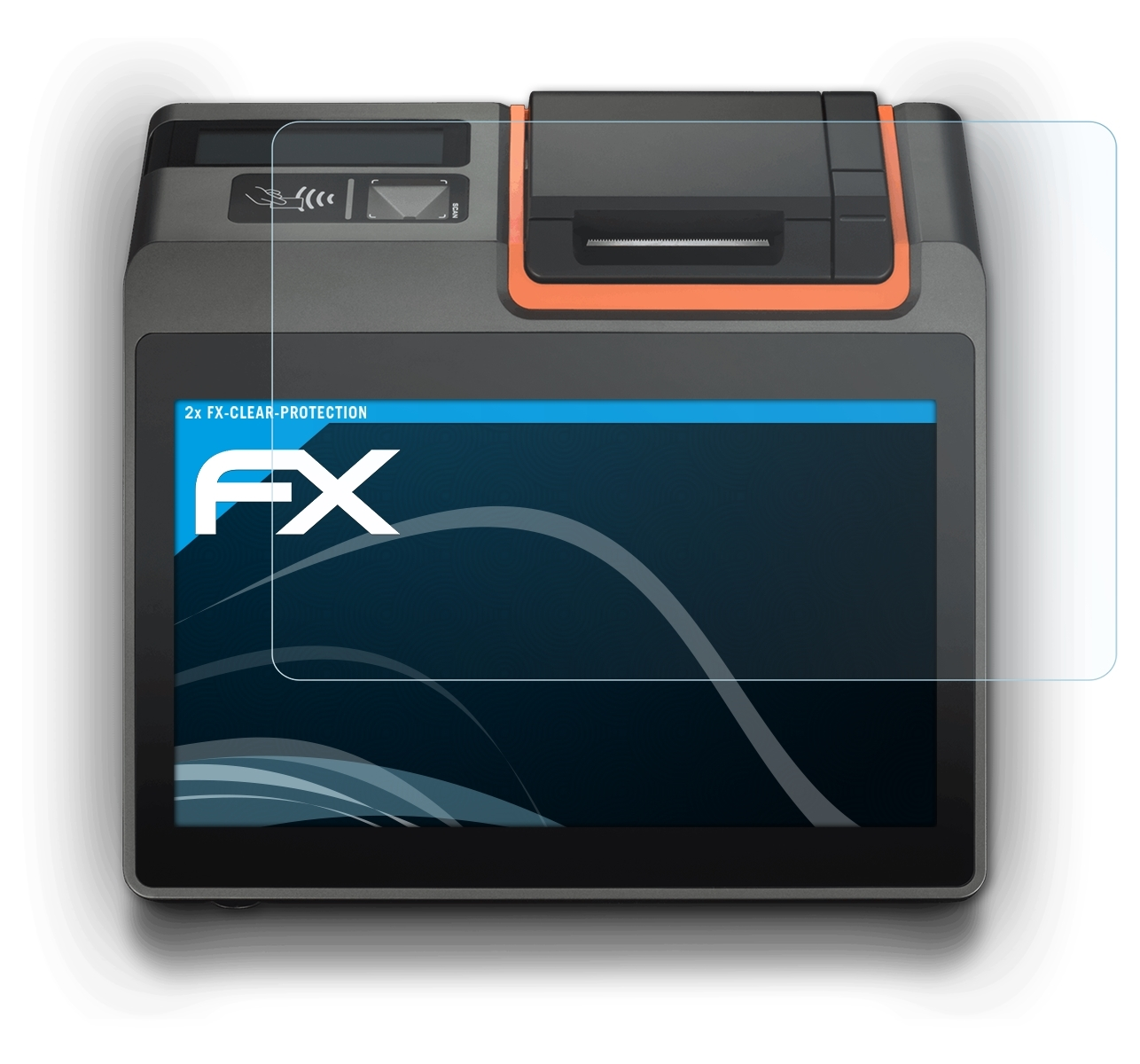 2x FX-Clear ATFOLIX Displayschutz(für Sunmi K2 Mini)