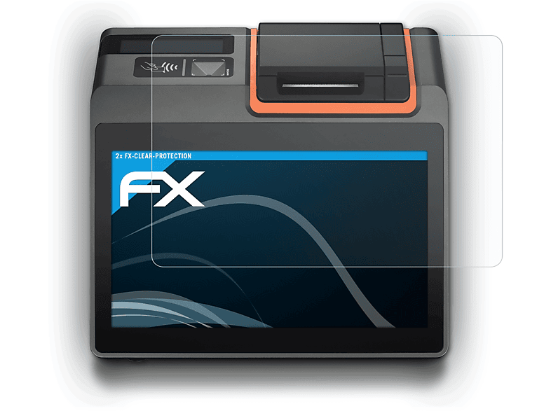 ATFOLIX 2x FX-Clear Displayschutz(für Sunmi K2 Mini)