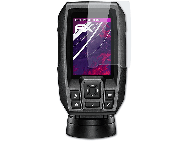 ATFOLIX FX-Hybrid-Glass Schutzglas(für Garmin Striker 4)