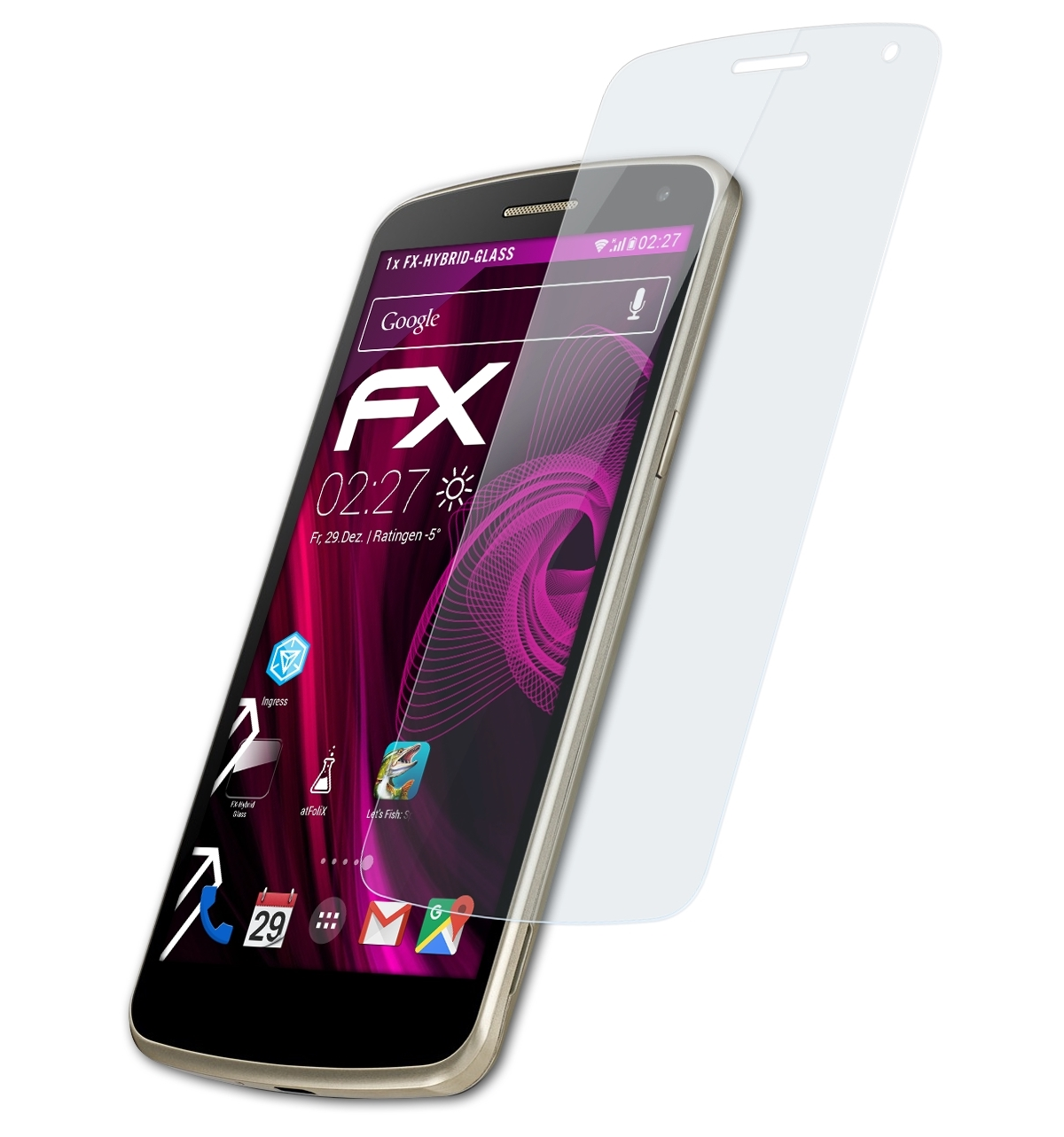 ATFOLIX FX-Hybrid-Glass Schutzglas(für LG K5)