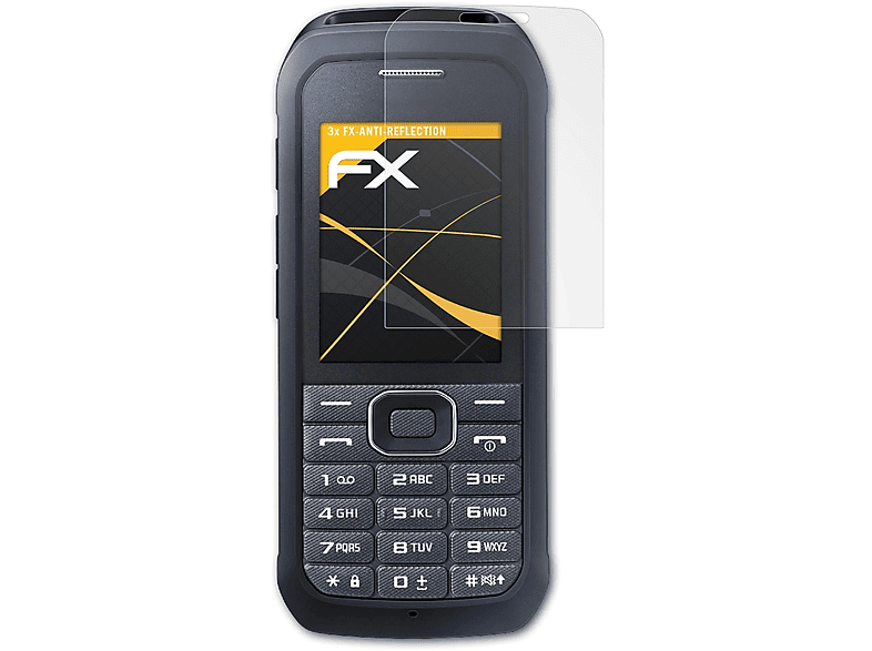 ATFOLIX 3x FX-Antireflex Displayschutz(für Samsung Xcover 550)