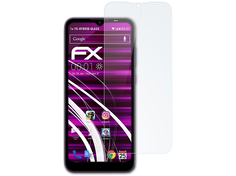 ATFOLIX FX-Hybrid-Glass Schutzglas(für Nokia C10)