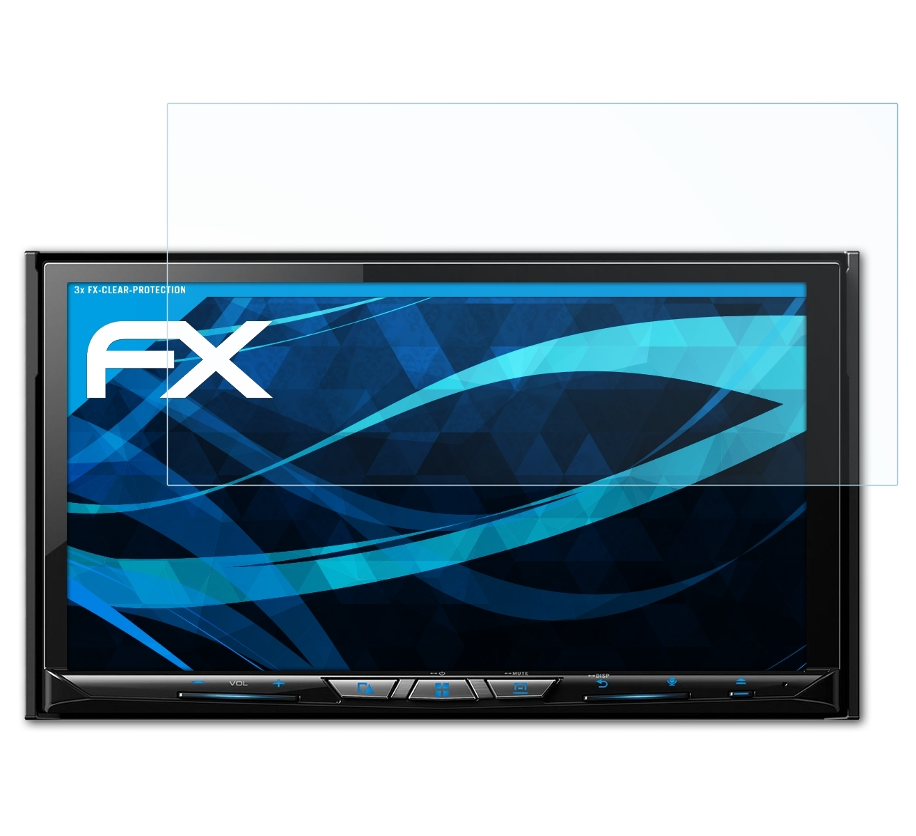 Pioneer 3x ATFOLIX Displayschutz(für FX-Clear Avic-Z830DAB)