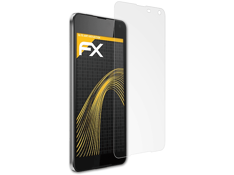 ATFOLIX 3x FX-Antireflex Displayschutz(für Microsoft Lumia 650)
