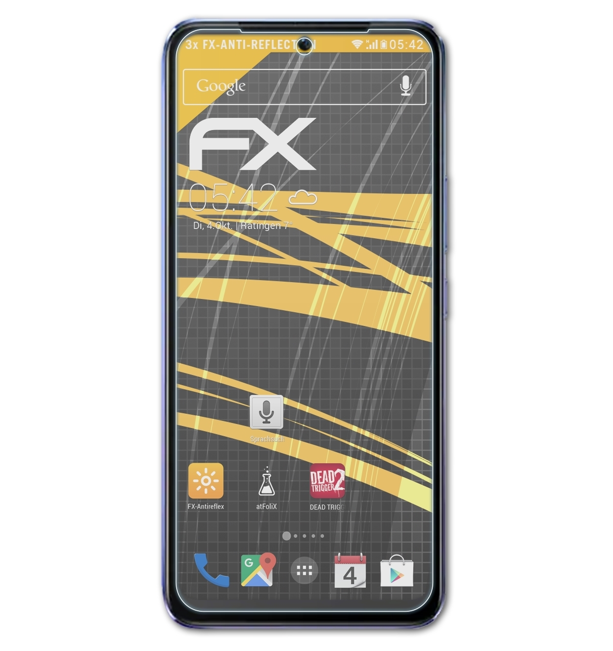 3x V21) FX-Antireflex Displayschutz(für Vivo ATFOLIX