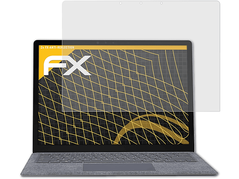 ATFOLIX 2x FX-Antireflex Displayschutz(für Surface Microsoft inch)) Laptop (15 4