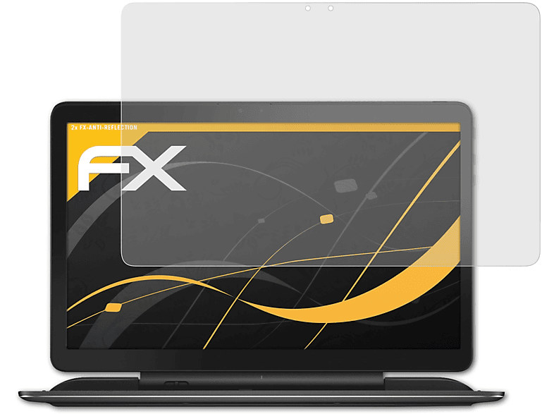 ATFOLIX 2x FX-Antireflex Displayschutz(für Dell Latitude 13 7000)