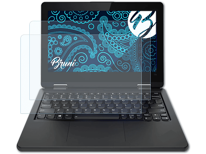 Basics-Clear Lenovo Yoga ThinkPad 2x 6)) BRUNI Schutzfolie(für 11e (Gen