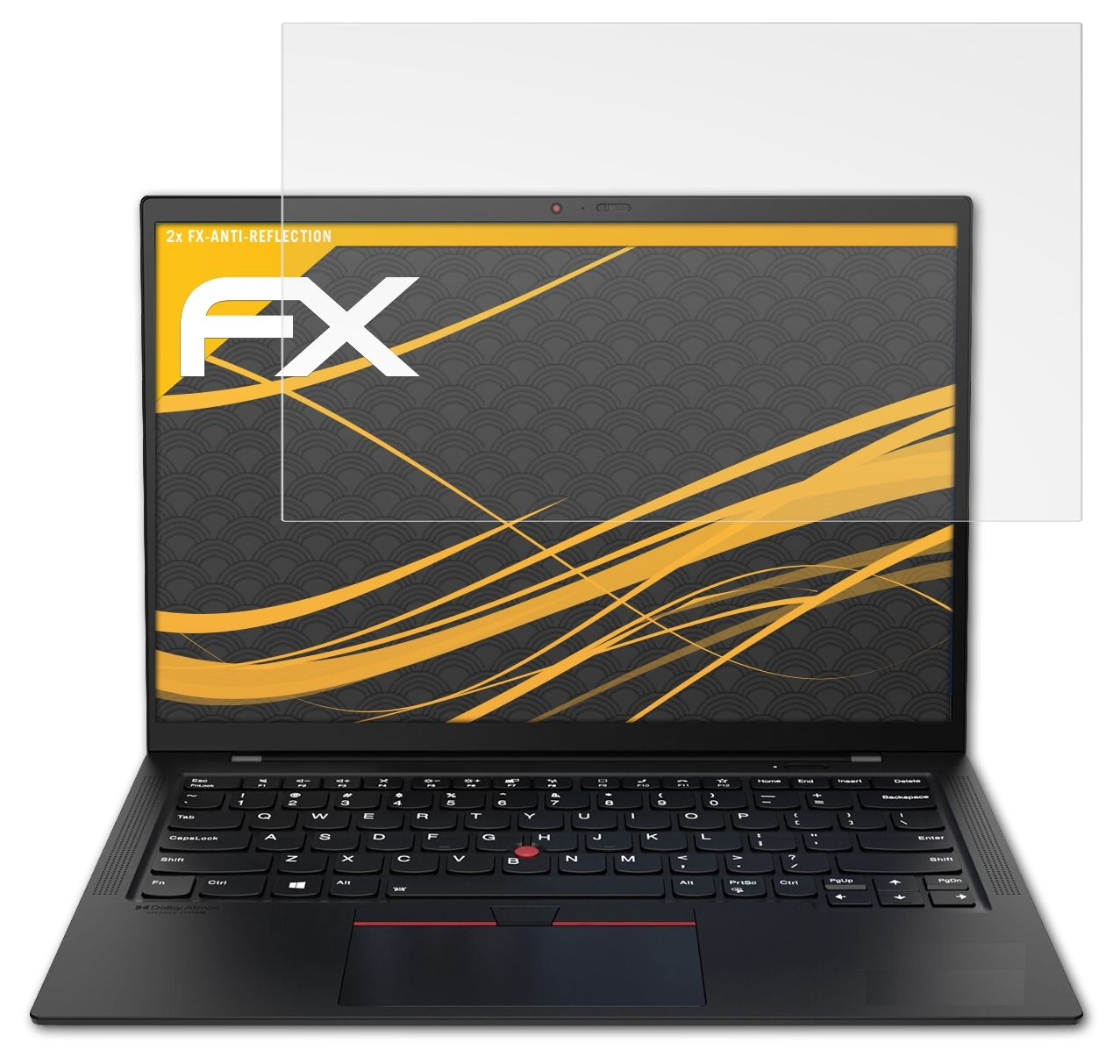 ATFOLIX 2x Carbon (9th ThinkPad Displayschutz(für Gen. Lenovo 2021)) X1 FX-Antireflex