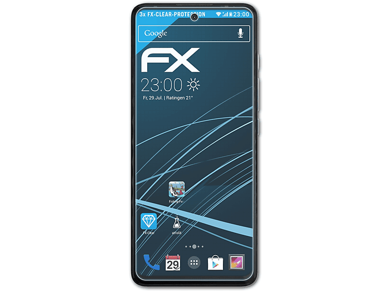 Moto Displayschutz(für FX-Clear 3x Motorola G40 Fusion) ATFOLIX