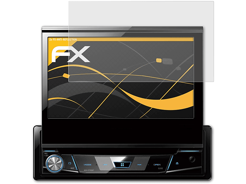ATFOLIX 2x FX-Antireflex Displayschutz(für Pioneer AVH-X7700BT / X7800BT)