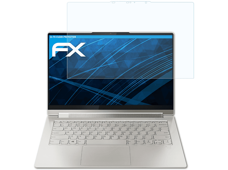 ATFOLIX 2x FX-Clear Displayschutz(für Lenovo Yoga 9i (14 inch))