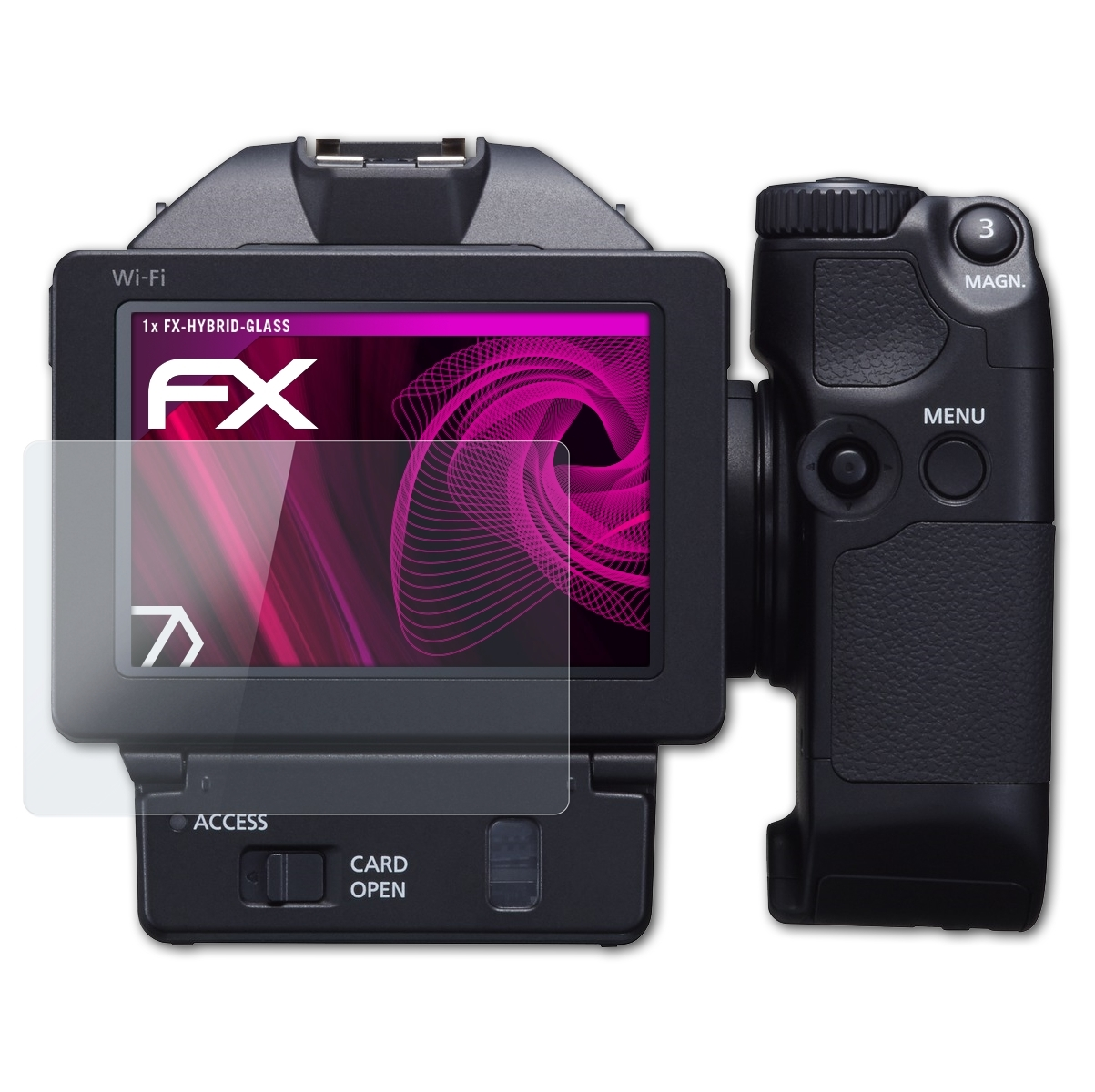 ATFOLIX FX-Hybrid-Glass Schutzglas(für Canon XC10)
