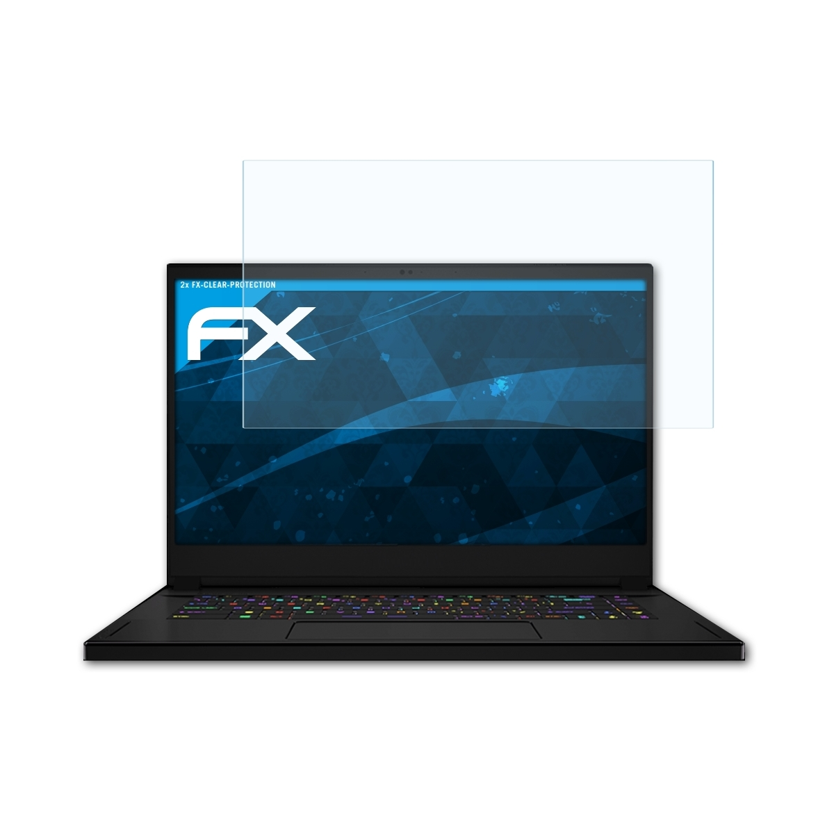 ATFOLIX 2x FX-Clear Displayschutz(für MSI GS66 Stealth)