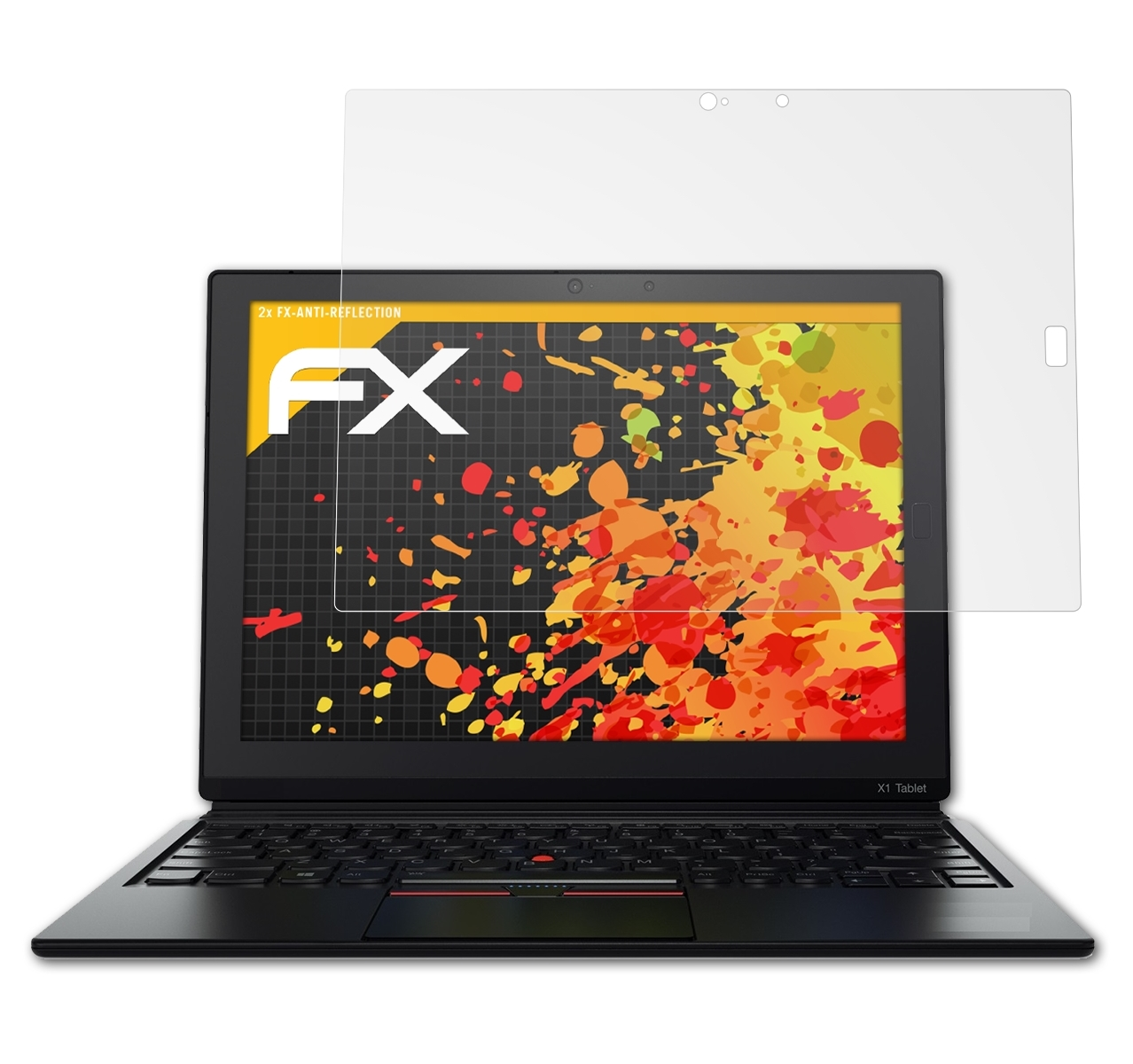 ThinkPad X1 FX-Antireflex Displayschutz(für ATFOLIX Lenovo Tablet) 2x