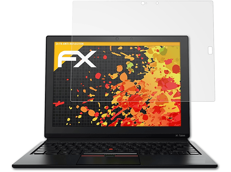 ATFOLIX 2x FX-Antireflex Displayschutz(für Lenovo ThinkPad X1 Tablet)