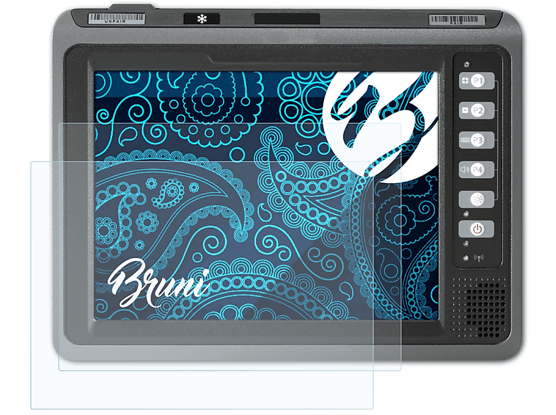 BRUNI 2x Basics-Clear Schutzfolie(für Zebra VC70N0)