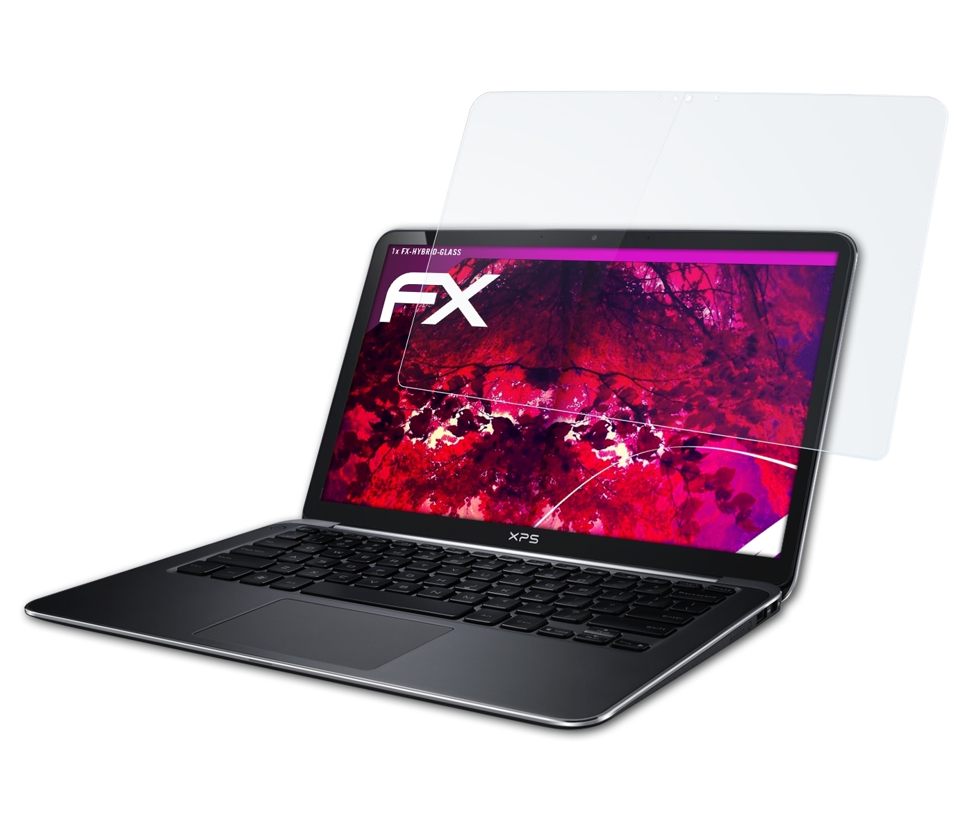 (9333, XPS FX-Hybrid-Glass Schutzglas(für Dell 13 2014)) ATFOLIX Ultrabook Version
