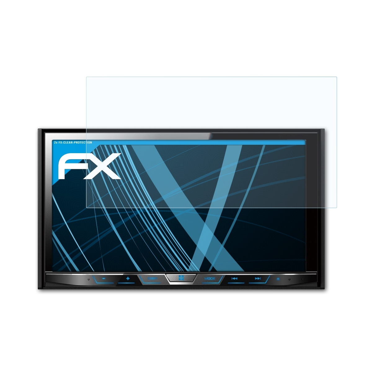 ATFOLIX 2x FX-Clear Displayschutz(für Pioneer / AVH-X5700DAB X5800DAB)