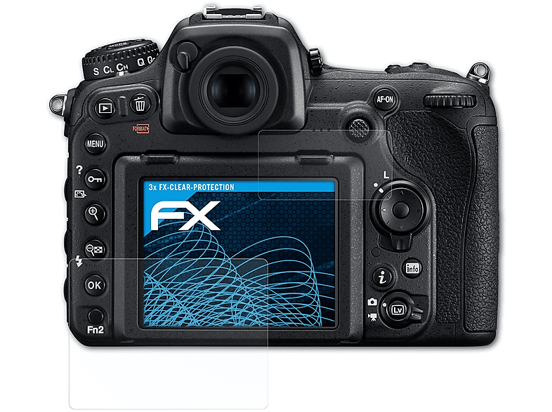 ATFOLIX 3x FX-Clear Displayschutz(für D500) Nikon
