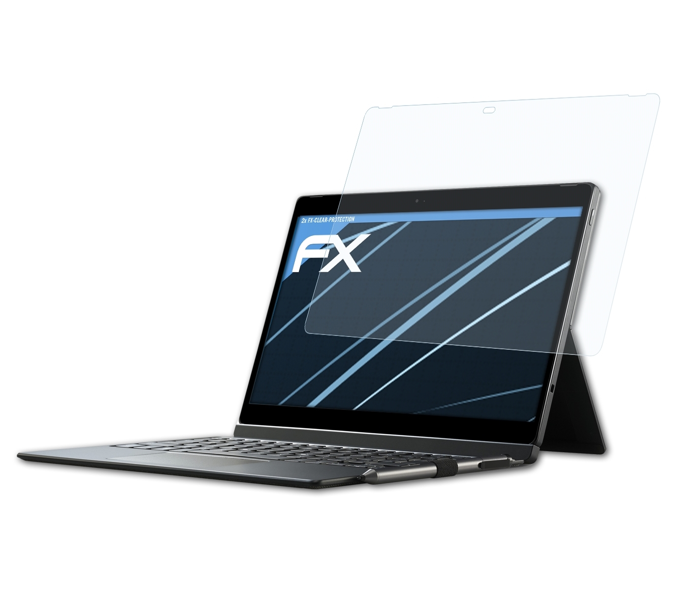 ATFOLIX 2x Displayschutz(für Latitude Dell 7000) FX-Clear 12