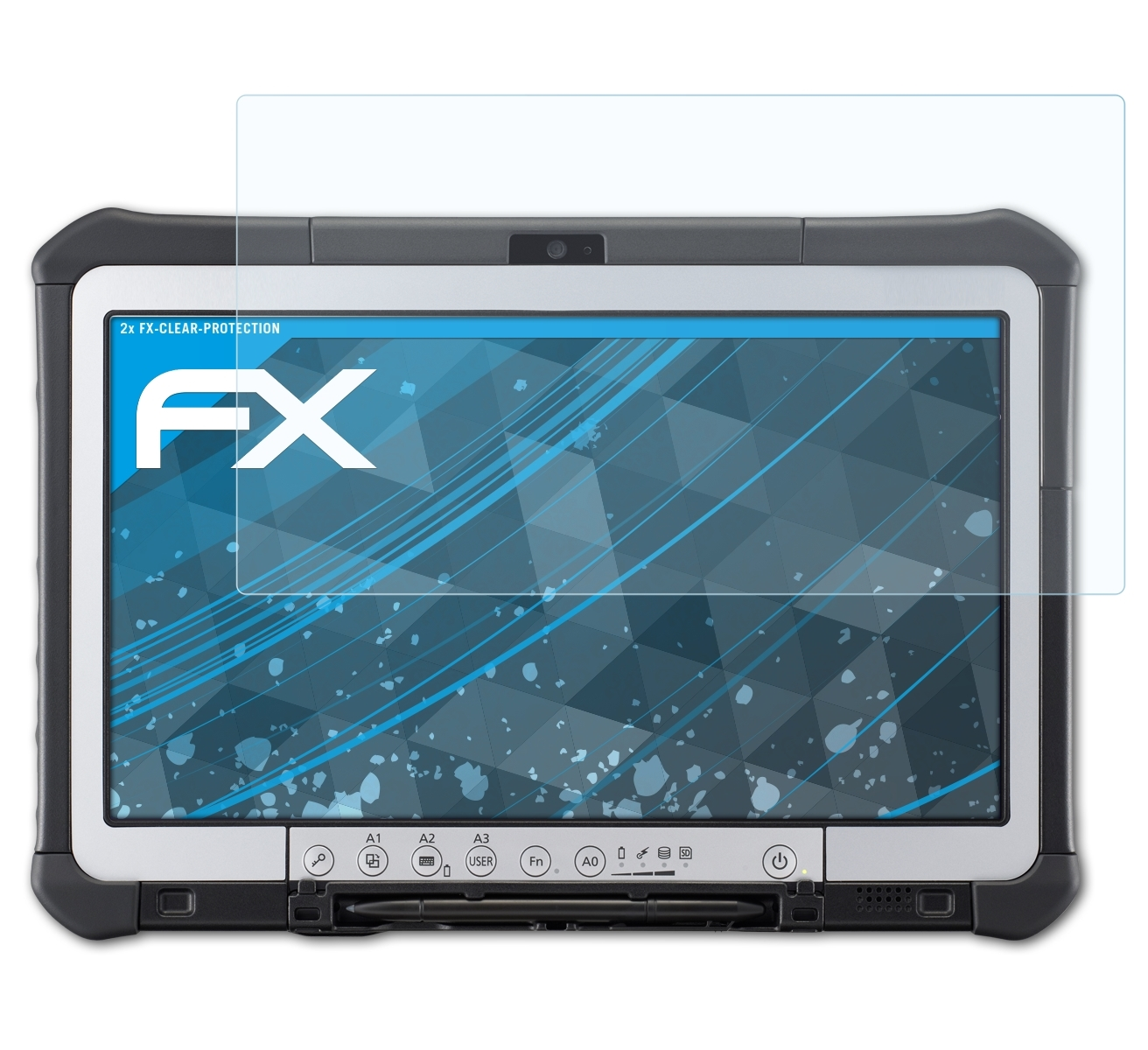ATFOLIX 2x FX-Clear CF-D1) ToughBook Panasonic Displayschutz(für