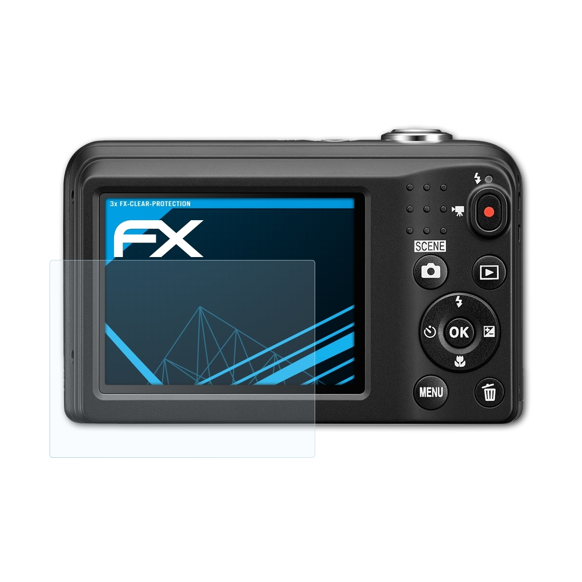 FX-Clear Coolpix A10) ATFOLIX Displayschutz(für Nikon 3x