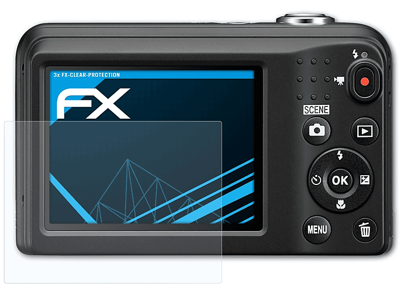 ATFOLIX 3x FX-Clear Displayschutz(für Nikon Coolpix A10)