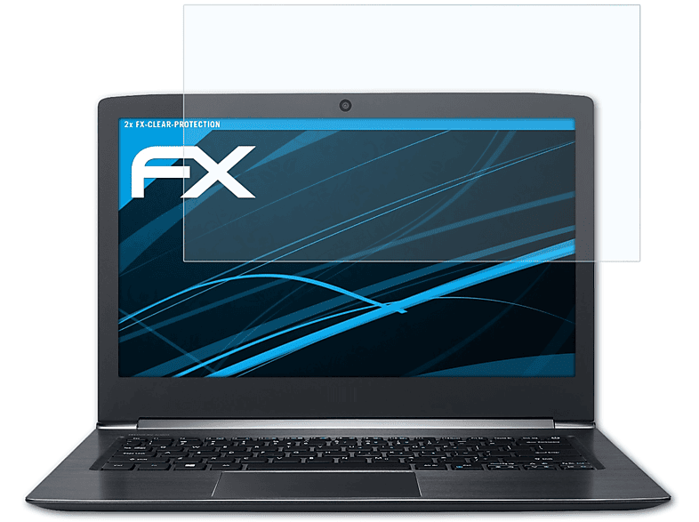 ATFOLIX 2x FX-Clear Displayschutz(für Acer Aspire S13)