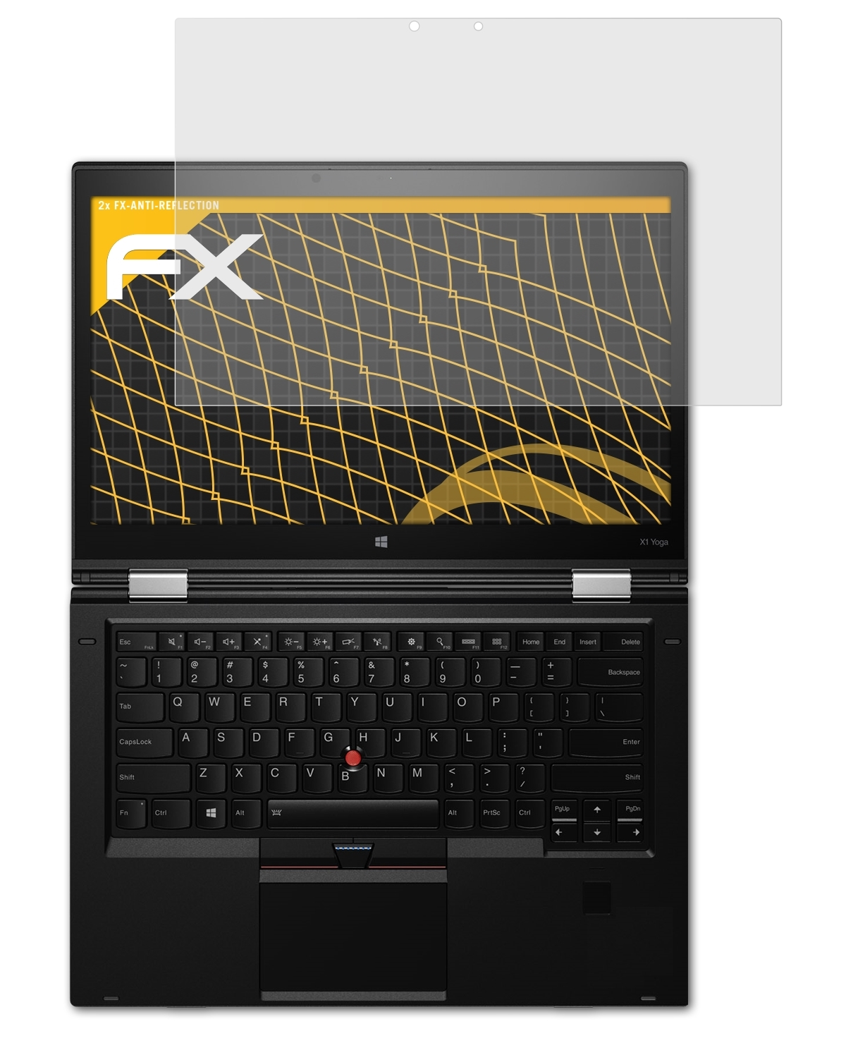 ATFOLIX 2x X1 Gen. (1st Displayschutz(für ThinkPad FX-Antireflex 2016)) Lenovo Yoga