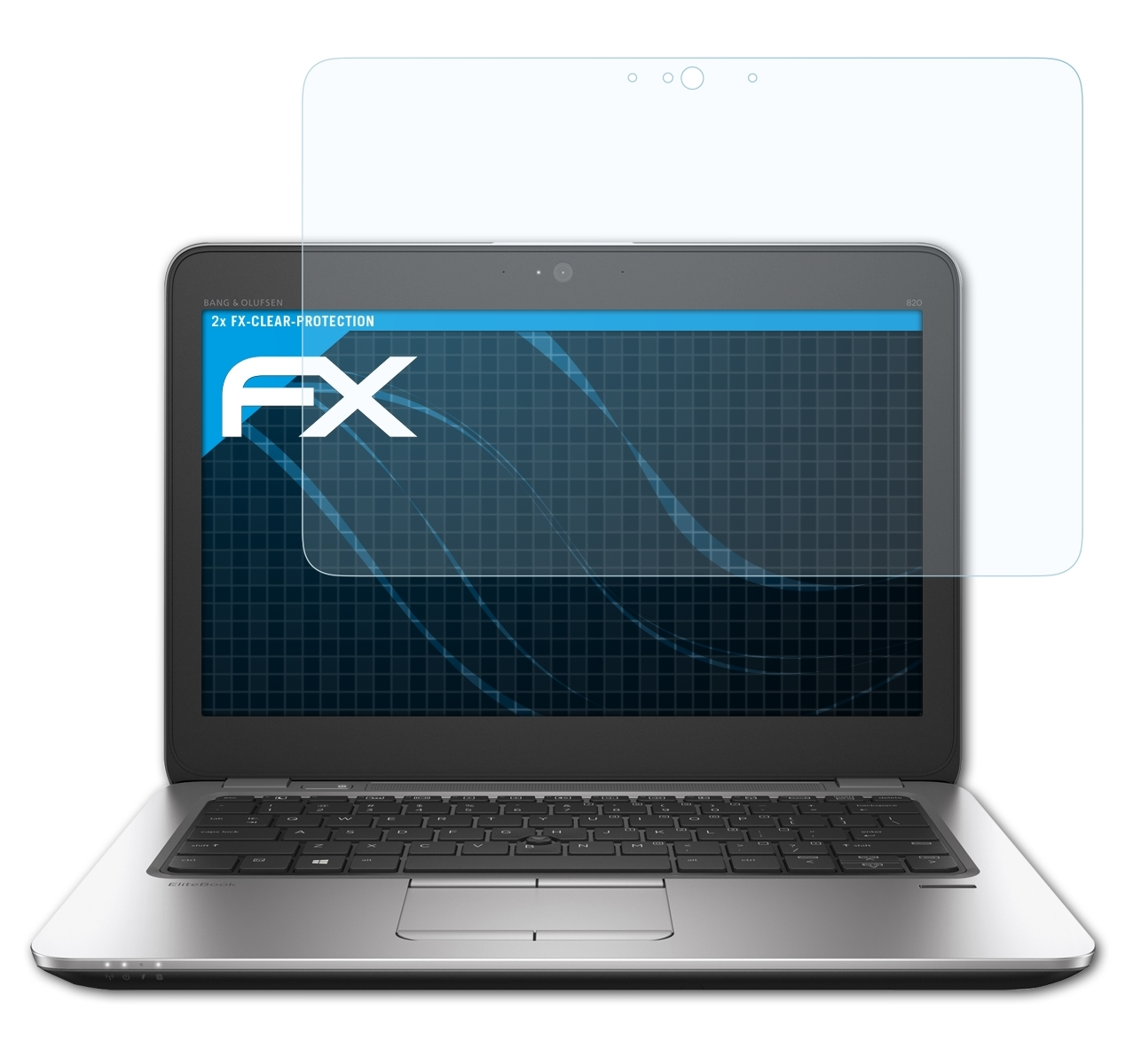 ATFOLIX 2x HP 820 FX-Clear G3) EliteBook Displayschutz(für