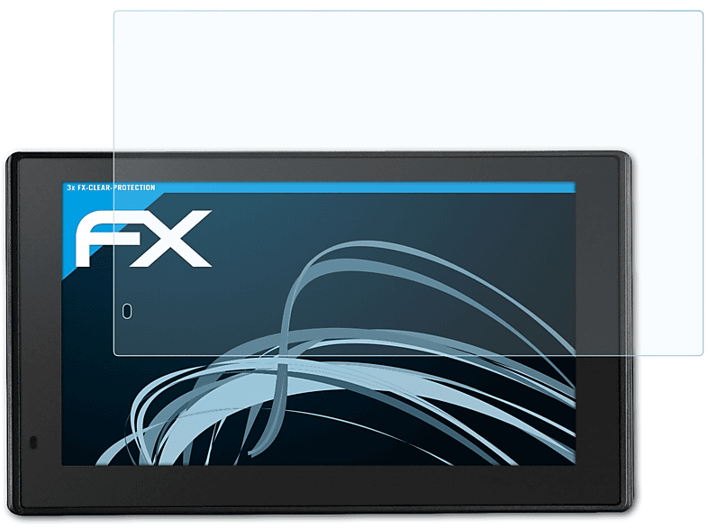 ATFOLIX 3x FX-Clear 70LMT-D) Garmin DriveSmart Displayschutz(für