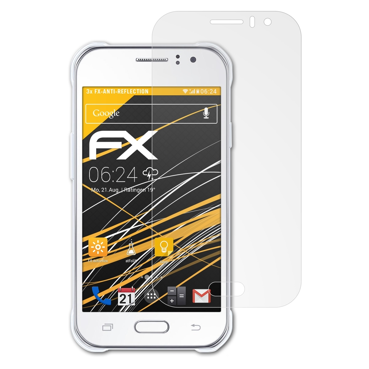 ATFOLIX 3x FX-Antireflex J1 Displayschutz(für Ace) Galaxy Samsung
