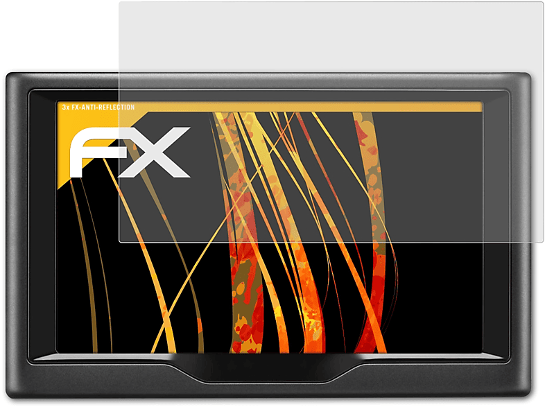 ATFOLIX 3x FX-Antireflex nüvi 57LMT) Garmin Displayschutz(für