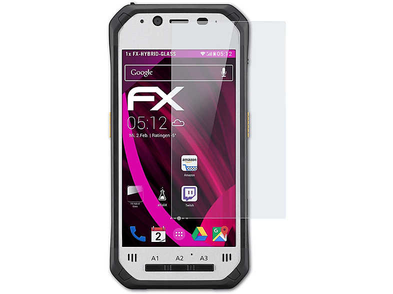 ATFOLIX FX-Hybrid-Glass Schutzglas(für Panasonic Toughpad FZ-N1 / FZ-F1)