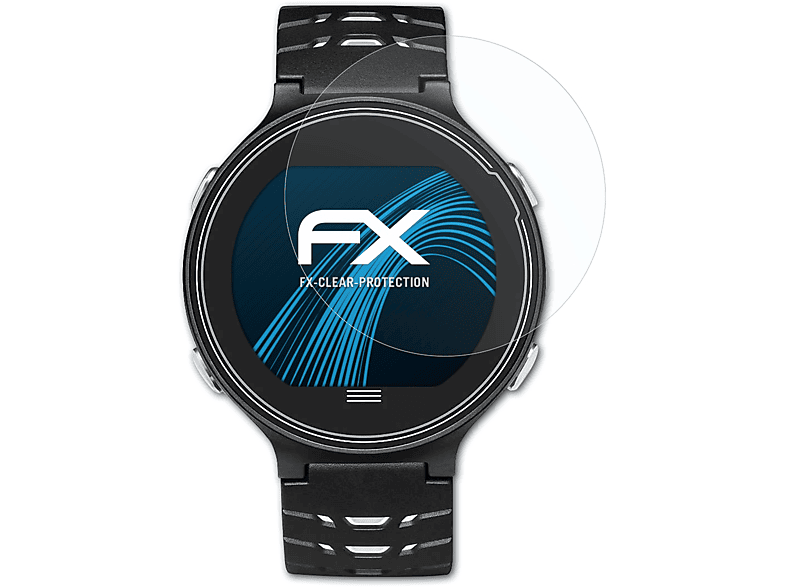 ATFOLIX 3x FX-Clear Displayschutz(für Garmin Forerunner 630) | Smartwatch Schutzfolien & Gläser