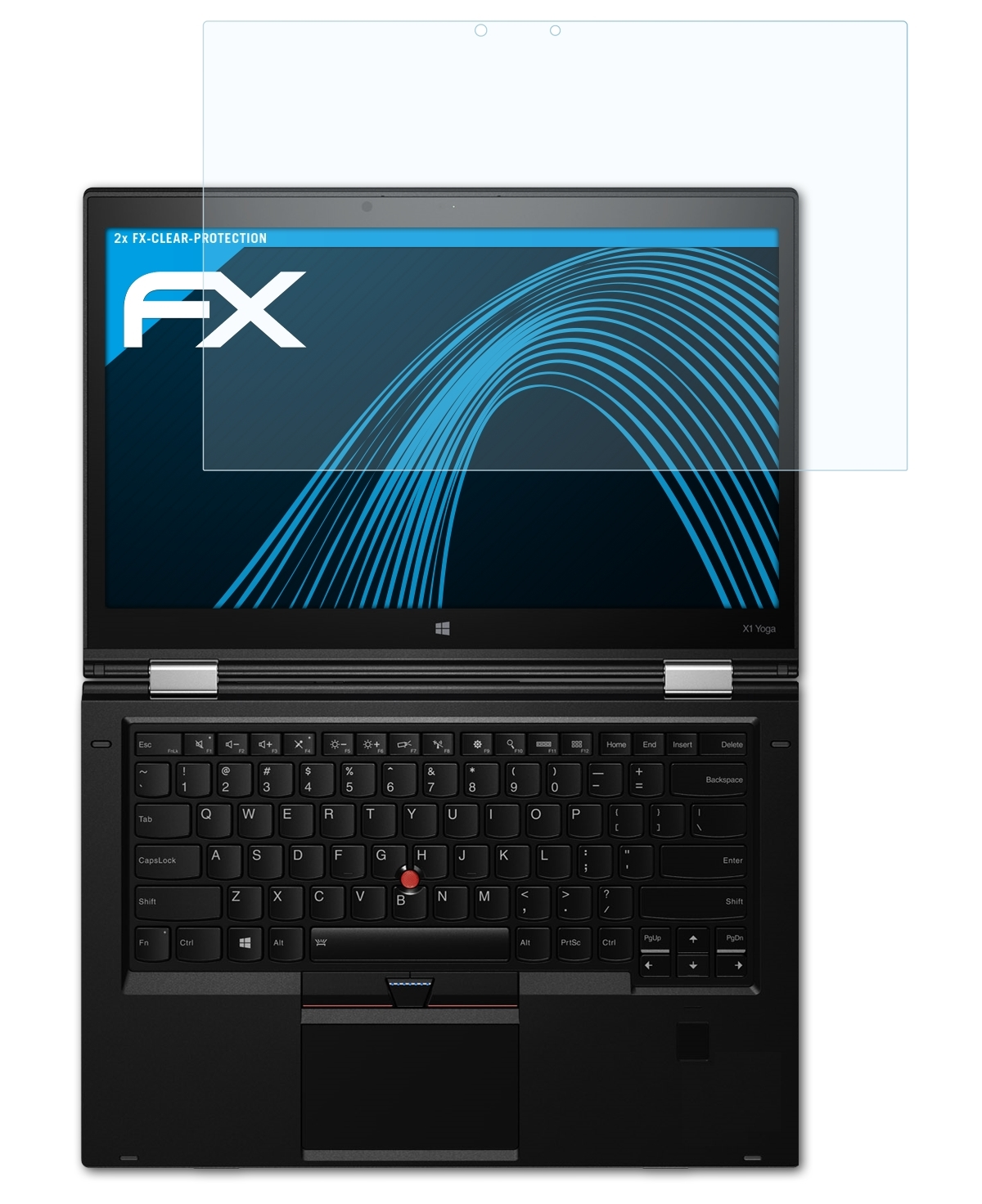 (1st Gen. Lenovo X1 ATFOLIX Displayschutz(für 2016)) ThinkPad Yoga 2x FX-Clear