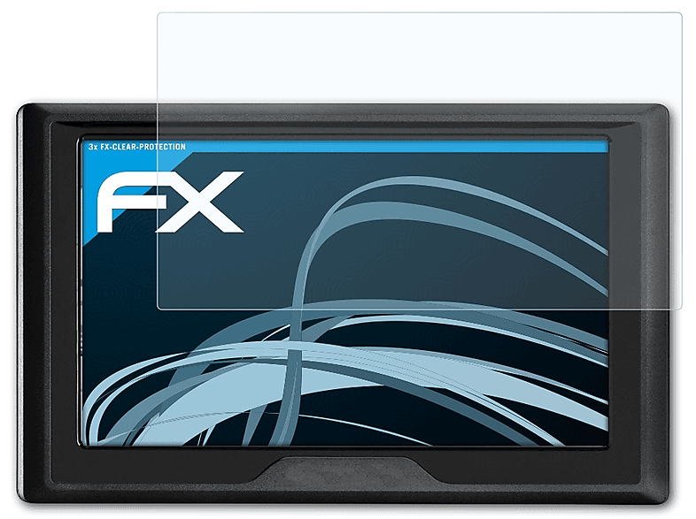 ATFOLIX 3x FX-Clear Displayschutz(für Garmin Drive 50LM)