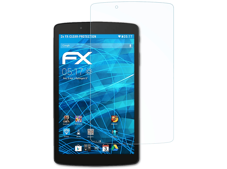 FX-Clear 8.0) G Displayschutz(für 2x F ATFOLIX LG Pad