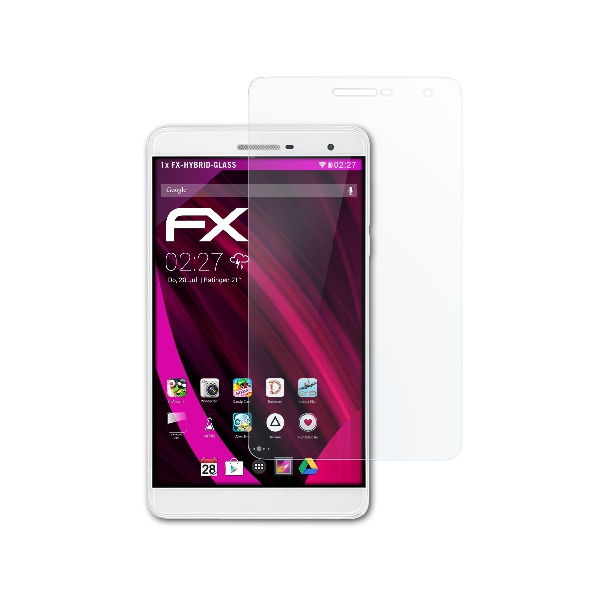 ATFOLIX FX-Hybrid-Glass Schutzglas(für M2 7.0) Huawei MediaPad