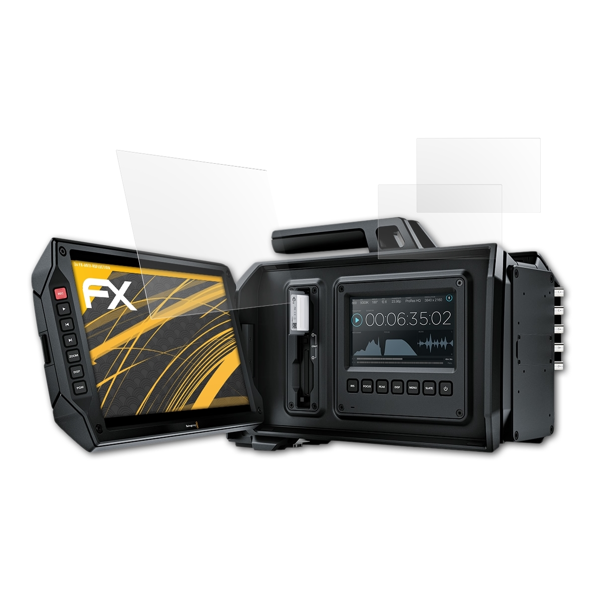 ATFOLIX 3x FX-Antireflex Displayschutz(für Blackmagic URSA) Design