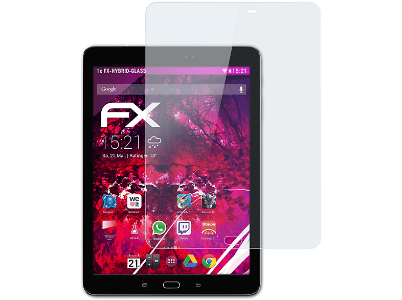 ATFOLIX FX-Hybrid-Glass Galaxy Tab Schutzglas(für S3 Samsung 9.7)