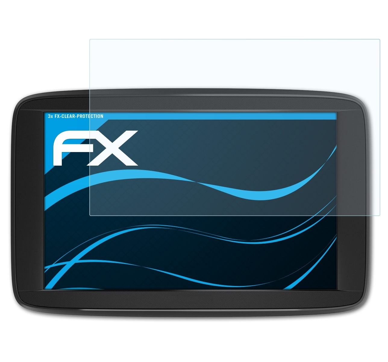 ATFOLIX 3x TomTom Start 62) FX-Clear Displayschutz(für