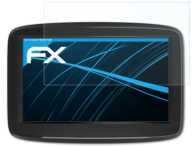 ATFOLIX 3x FX-Clear Displayschutz(für TomTom Start 42)