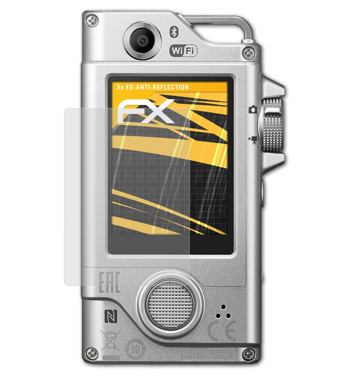 ATFOLIX 3x FX-Antireflex KeyMission Displayschutz(für 80) Nikon