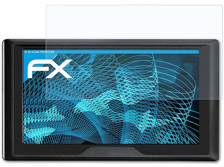 ATFOLIX 3x FX-Clear Displayschutz(für Garmin LMT-S) Drive 51