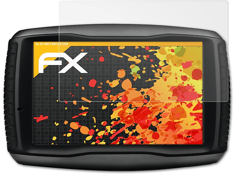 ATFOLIX 3x FX-Antireflex Displayschutz(für Garmin Zumo 595LM)