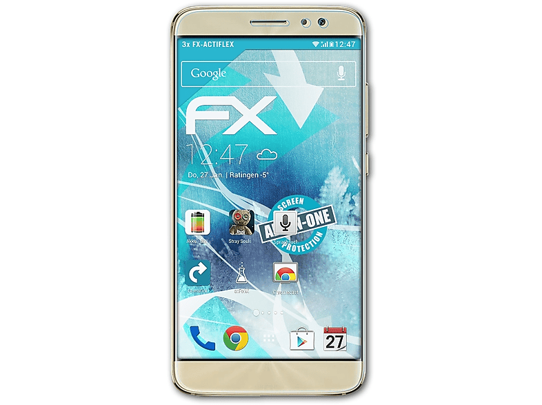 FX-ActiFleX Huawei 5) Displayschutz(für 3x ATFOLIX Maimang