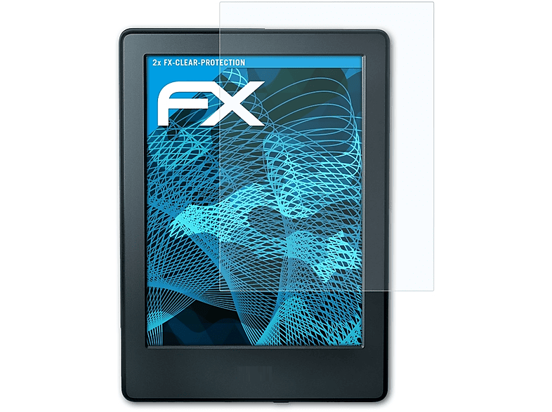 ATFOLIX 2x FX-Clear 2016)) Displayschutz(für 8 Amazon (Model Kindle