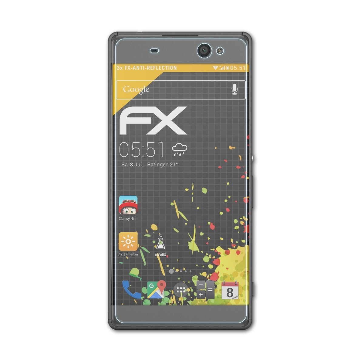 ATFOLIX 3x XA Displayschutz(für FX-Antireflex Sony Ultra) Xperia